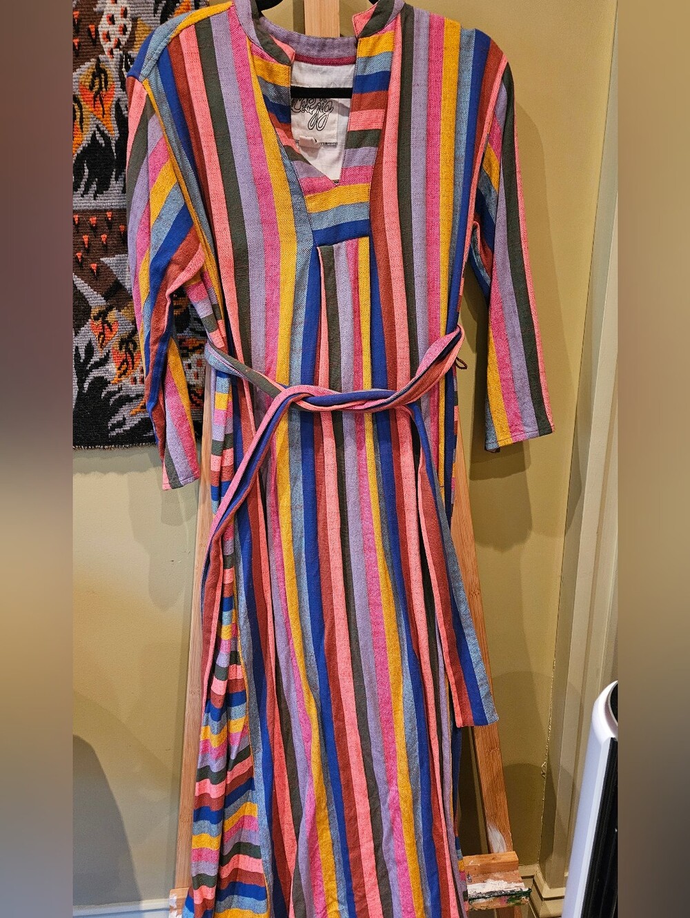 Ace & Jig colourful striped maxi dress